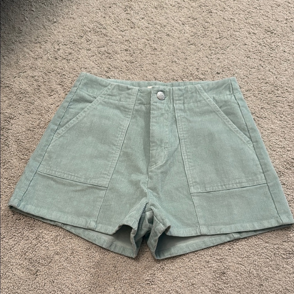 Roxy High Waist Mint Green Shorts